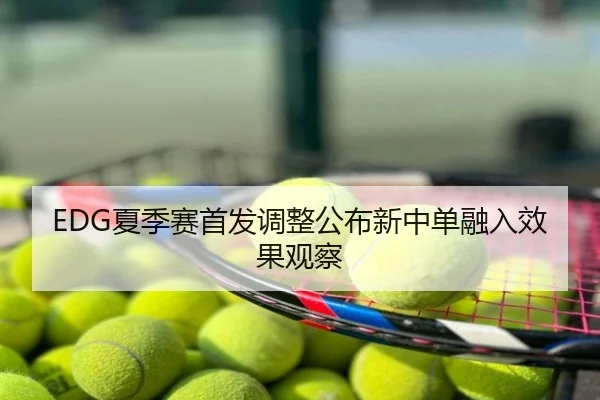 EDG夏季赛首发调整公布新中单融入效果观察